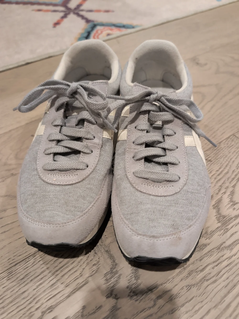 Onitsuka Tiger by Asics Light Gray and White Women's Sneakers